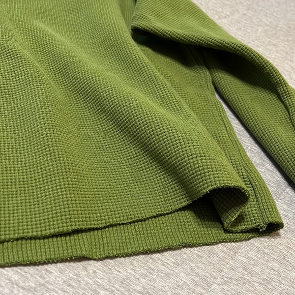 SOLD - Talentless Waffle Thermal Crewneck Sweatshirt - Picture 7 of 8